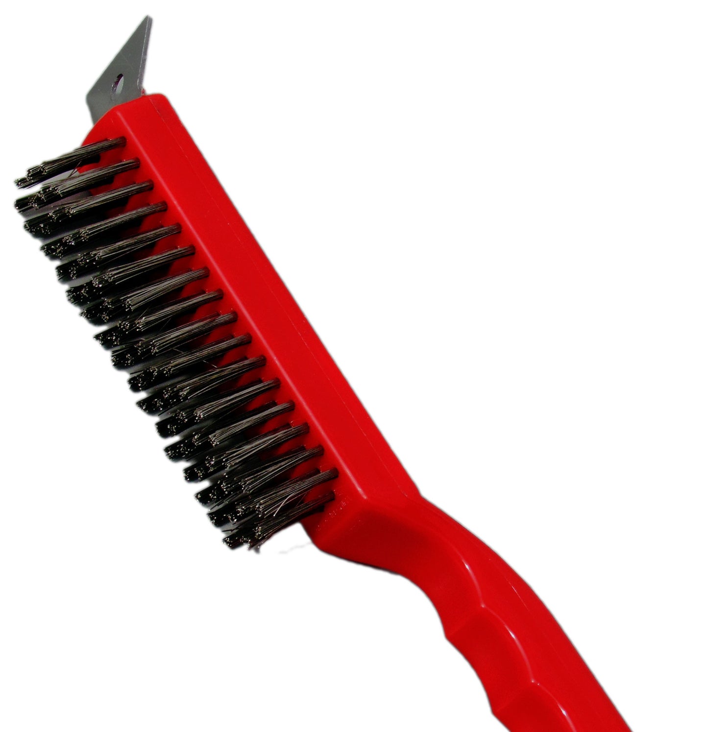 Grill Brush: Wire with Scraper and Bristles image 0