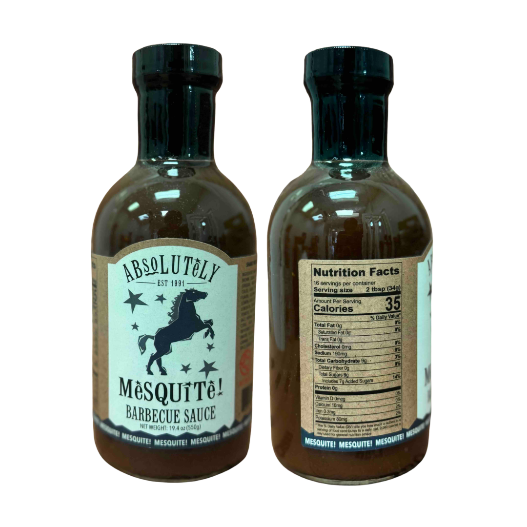 Absolutely Wild Barbecue Sauce 5-Pack — Hot, Medium, Mesquite, Hickory & Honey