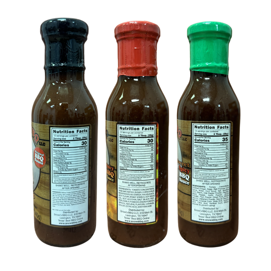 Snow's BBQ Sauce 3-Pack — The Complete Lineup from Texas's #1 Pit