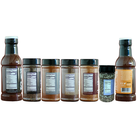 Zavala's Backyard Bundle 7-Pack — 4 Rubs, Beer Salt & Both Sloppy Juan Sauces