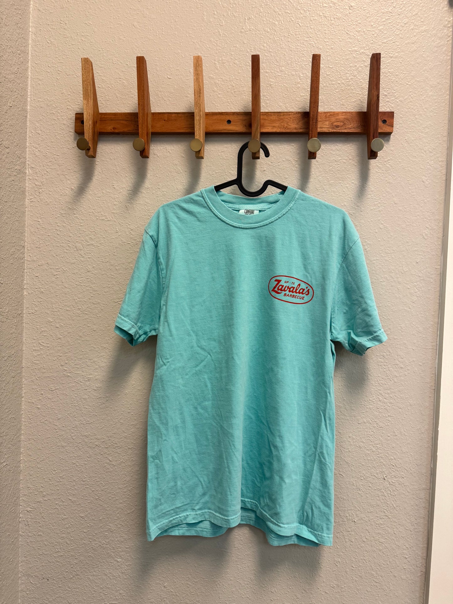 Turquoise Zavala's Barbecue T-shirt image 0