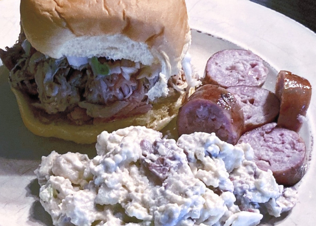 Direct heat picnic roast and pork belly