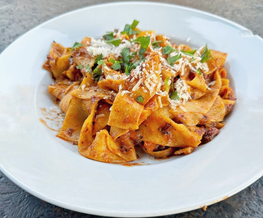 Smoked short rib pappardelle