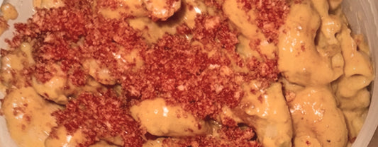 Smoked queso mac and cheese