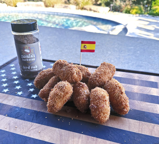 Smoked chicken croquettes