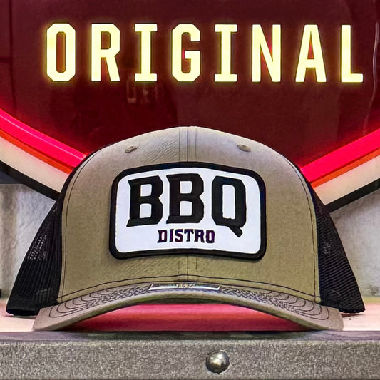 BBQ Distro Green Trucker Hat image 0