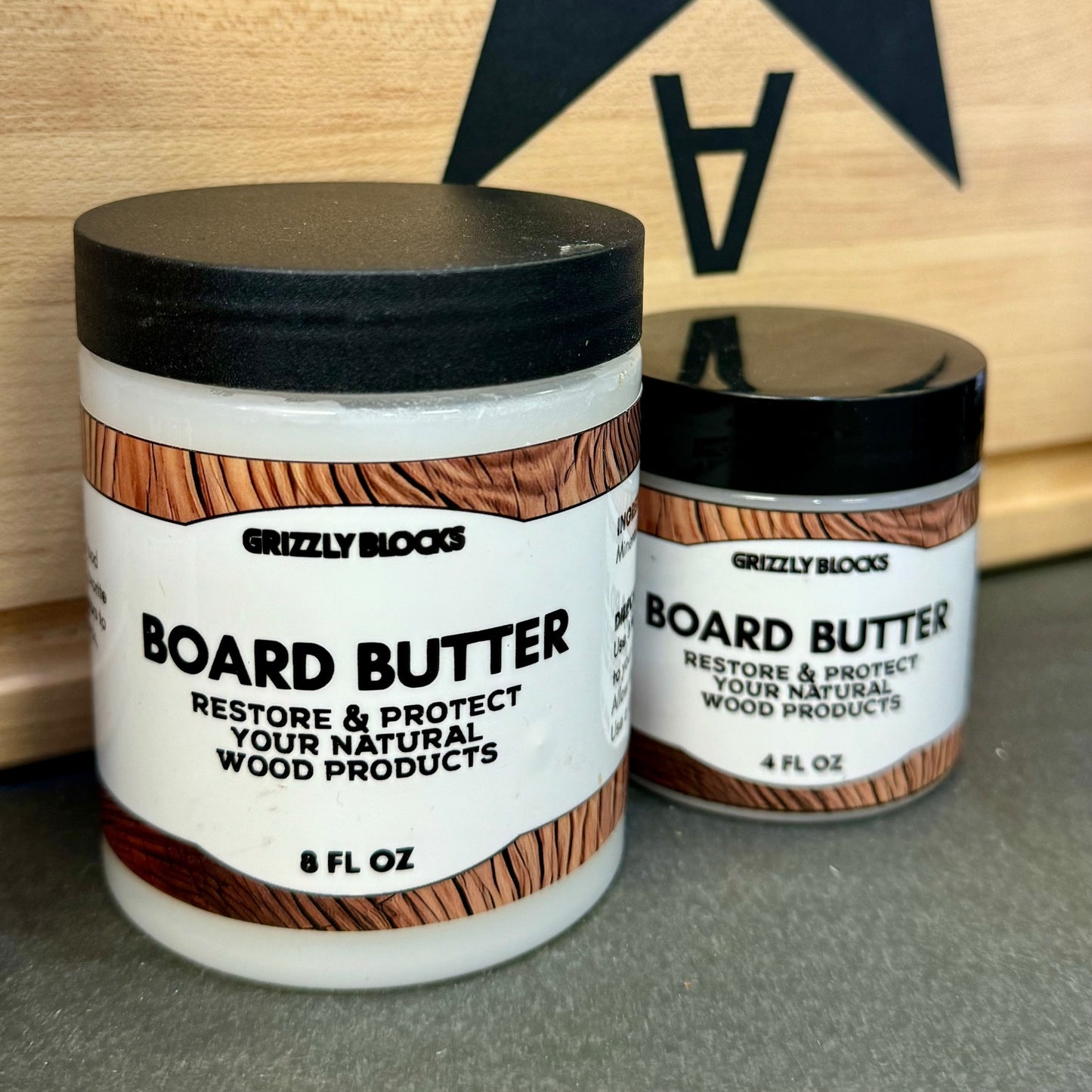 Board Butter for Grizzly Blocks (4 oz, 8 oz sizes) image 0