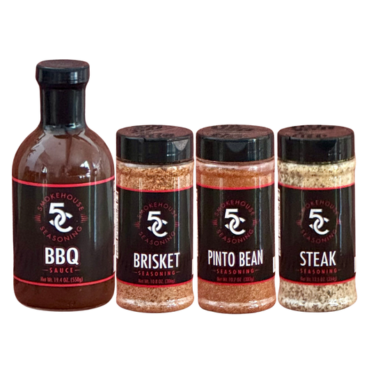 5C SmokeHouse 4-Pack — 3 Rubs + BBQ Sauce