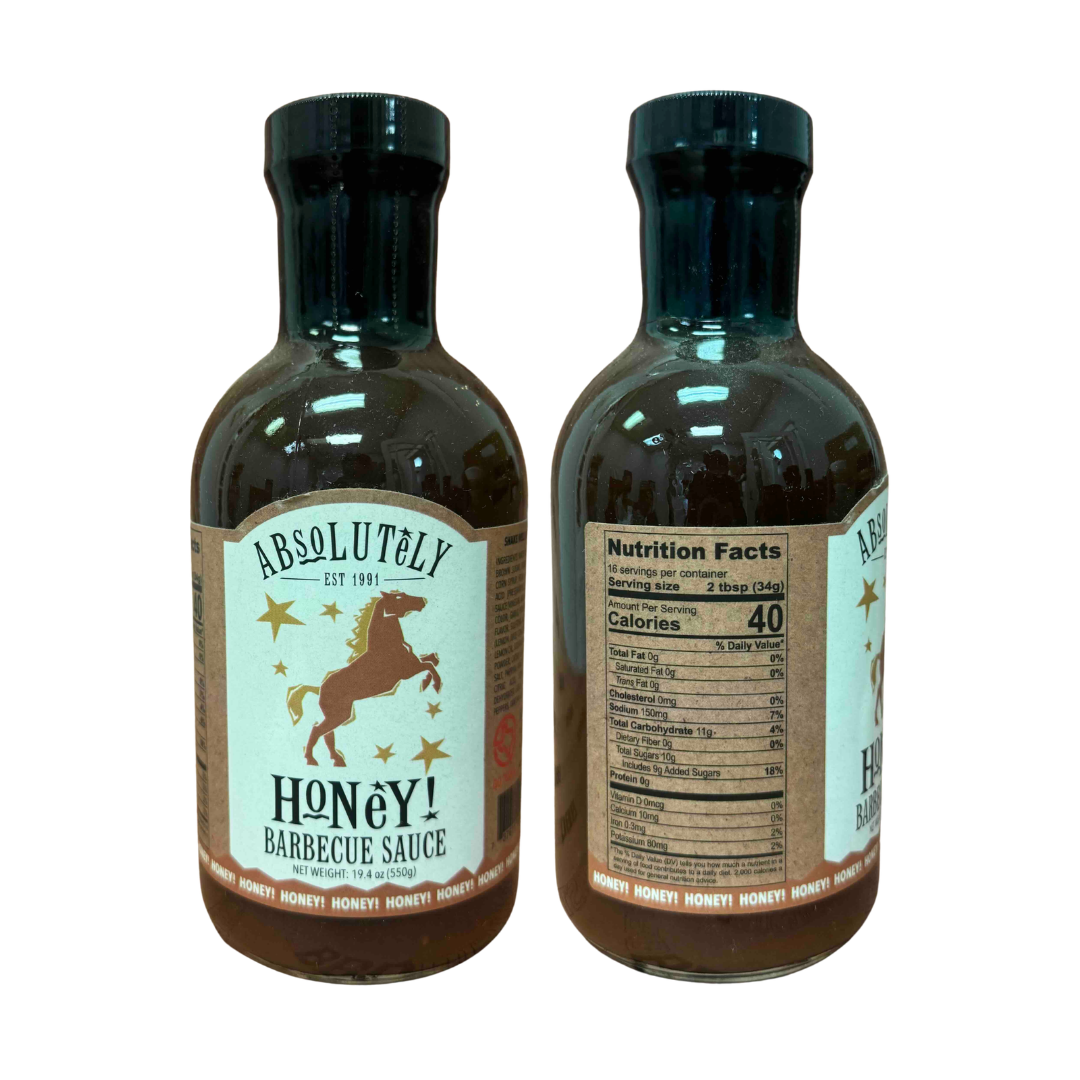 Absolutely Wild Barbecue Sauce 5-Pack — Hot, Medium, Mesquite, Hickory & Honey