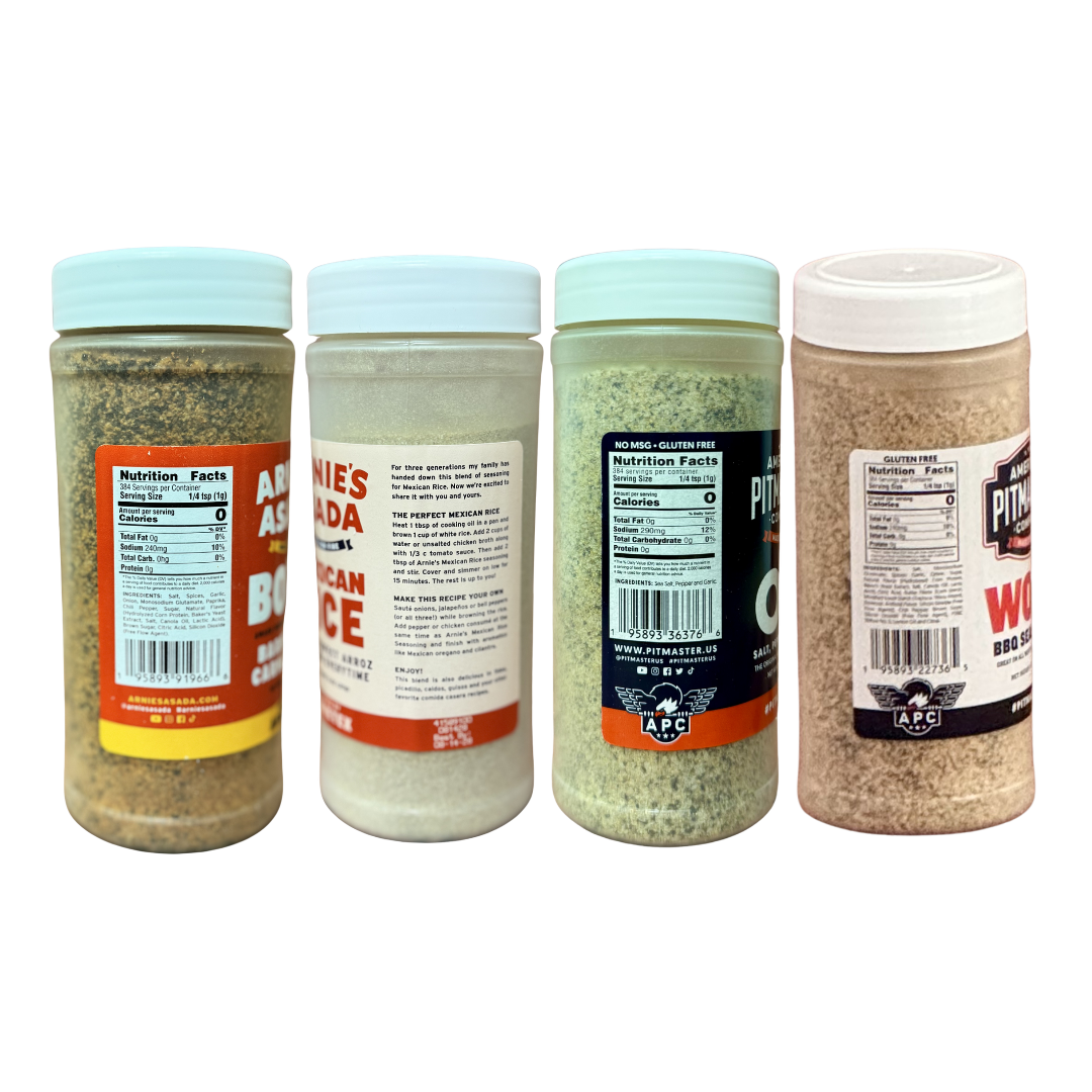 Arnie's Asada Bundle — BOOM!, WOW!, OG & Mexican Rice