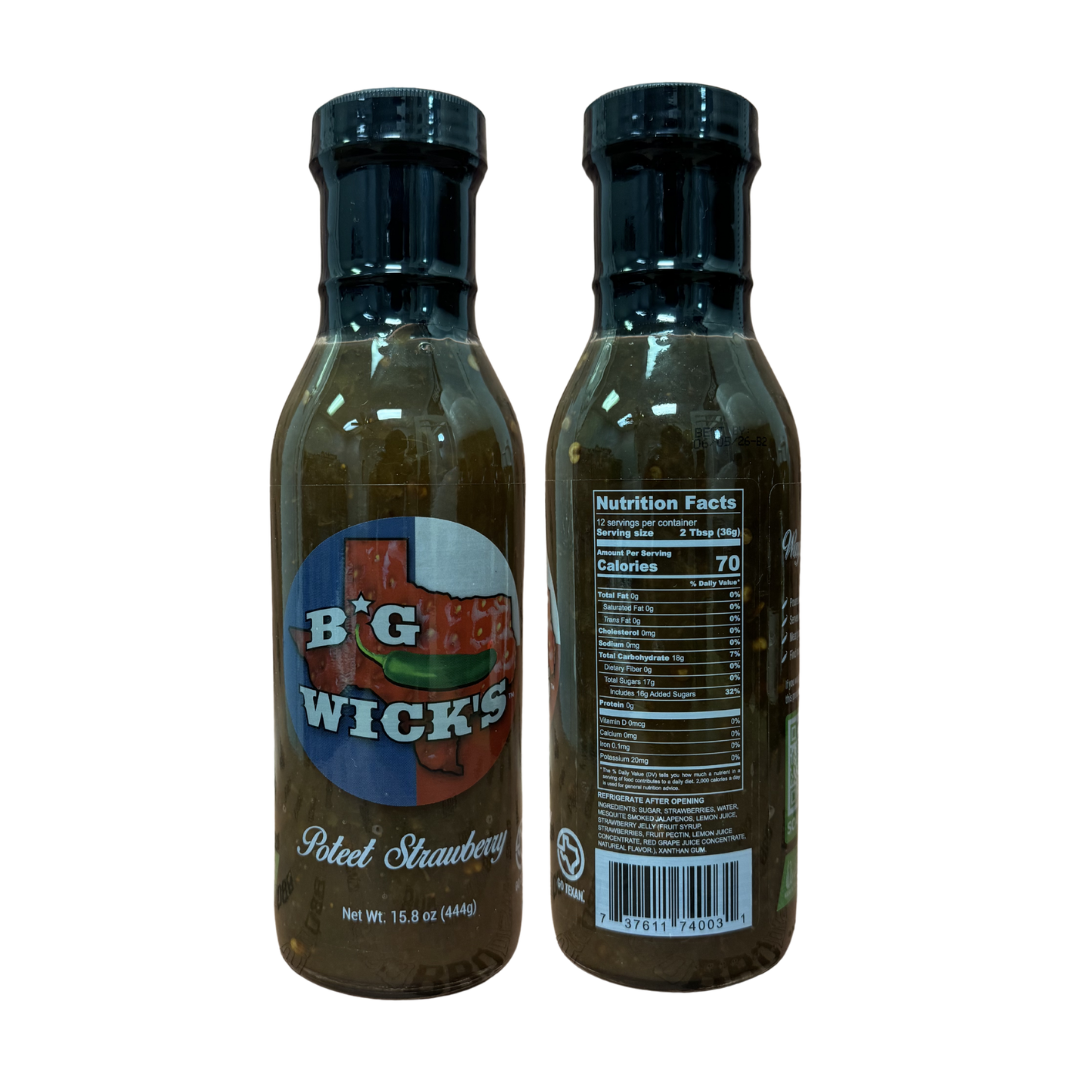 Big Wick's Texas Fruit Glaze Trio — Peach, Strawberry & Apricot