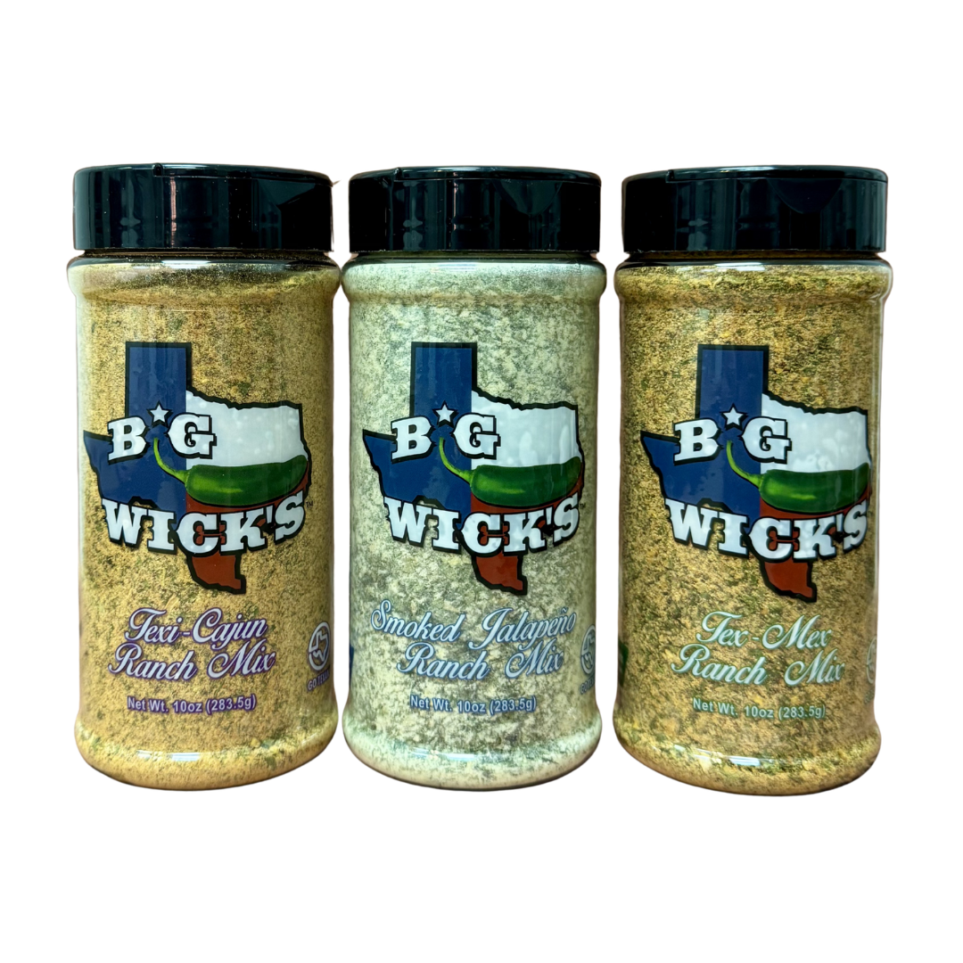 Big Wick's Ranch Trio Bundle — Smoked Jalapeño, Tex-Mex & Texi-Cajun