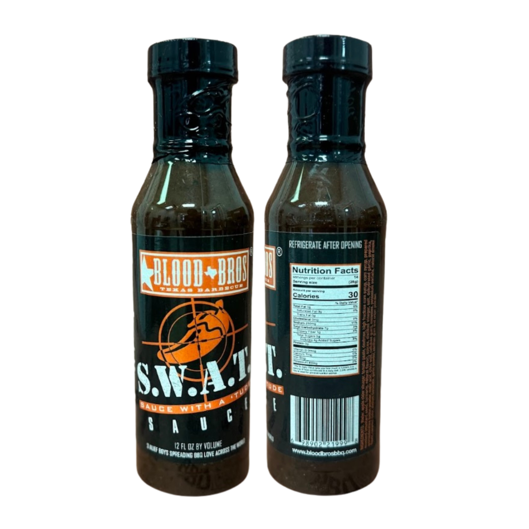 Blood Bros. 4-Pack — 3 Rubs + S.W.A.T. Sauce from Houston's Award-Winning Pit