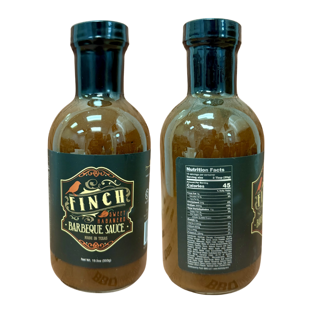 Finch BBQ Sweet Habanero BBQ Sauce — The Signature Sweet-Heat