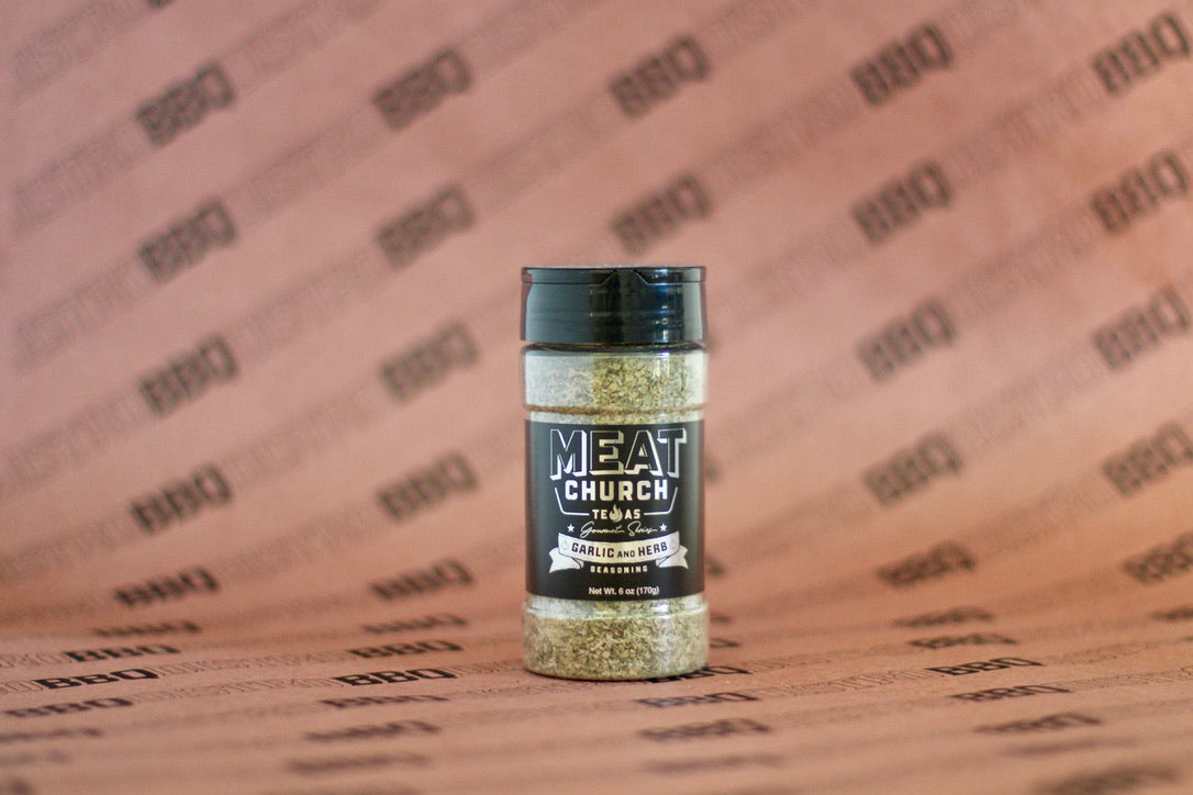 Meat Church Garlic & Herb Seasoning — All-Purpose Rub