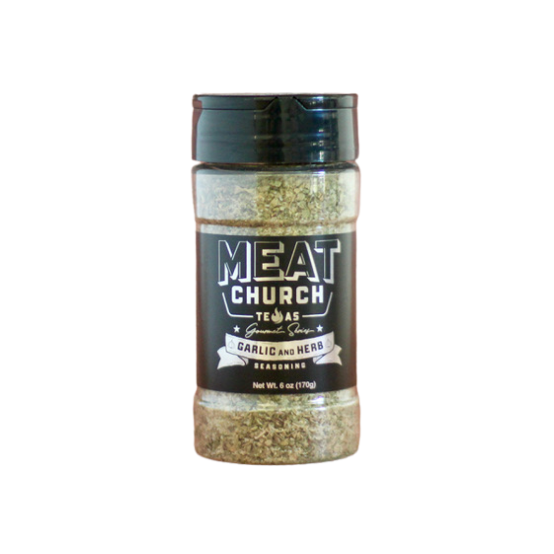 Meat Church Garlic & Herb Seasoning — All-Purpose Rub