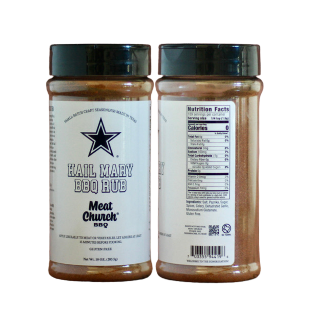 Meat Church Hail Mary BBQ Rub — Savory All-Purpose Seasoning