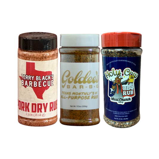 Texas Legends Trio — Terry Black's, Goldee's & Meat Church Holy Cow