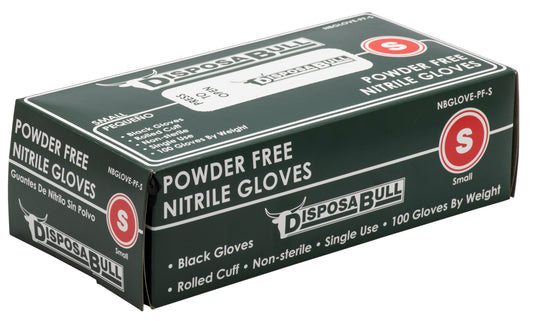Black Nitrile Gloves, Powder Free (Multiple Sizes) image 0